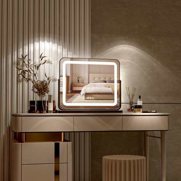 Ivy Bronx Costantina Rectangle LED Floor Mirror Wayfair